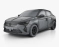 Opel Corsa e-Rally 2022 3d model wire render