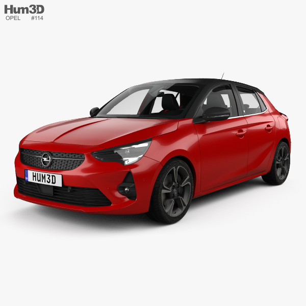 Opel Corsa HQインテリアと 2020 3Dモデル