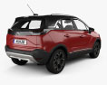 Opel Crossland 2022 3D-Modell Rückansicht