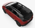 Opel Crossland 2022 3D-Modell Draufsicht