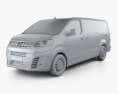 Opel Vivaro パネルバン L3 2019 3Dモデル clay render