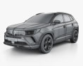 Opel Grandland 2022 3d model wire render