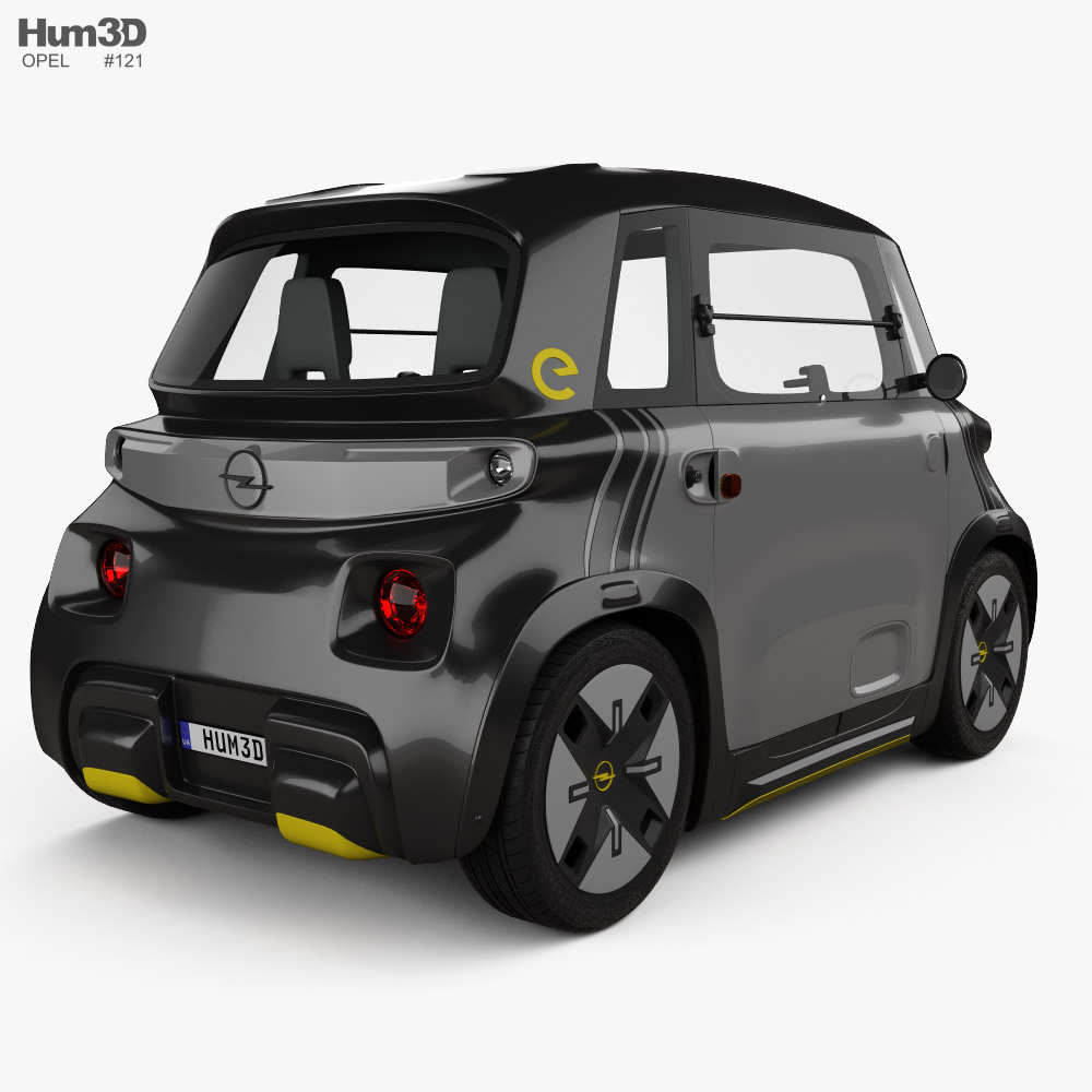 Opel Rocks-e 2022 Modello 3D vista posteriore