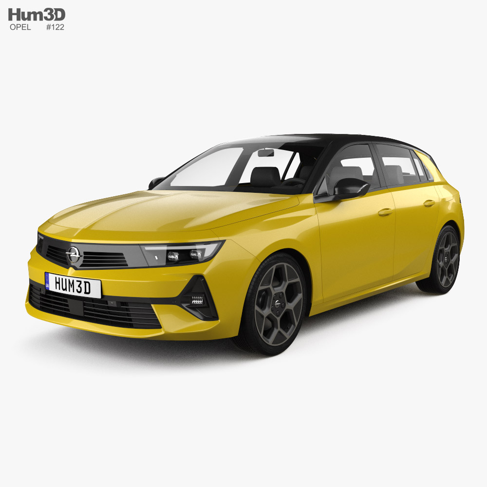 Opel Astra 하이브리드 Ultimate 2021 3D 모델 