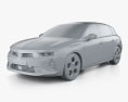 Opel Astra hybrid Ultimate 2021 3d model clay render