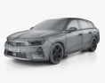 Opel Astra Sports Tourer 2022 3d model wire render