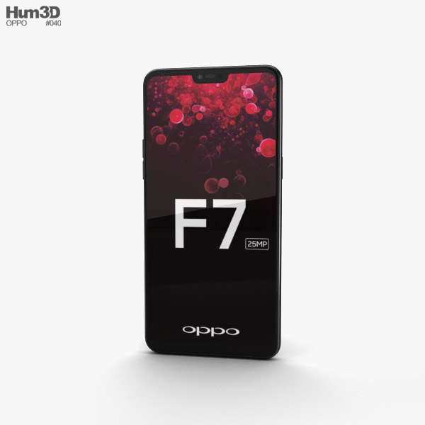 Oppo F7 Diamond Black Modèle 3D