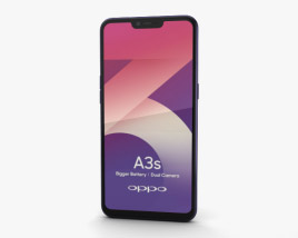 Oppo A3s Dark Purple Modèle 3D