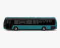 Optare Tempo Bus 2011 3D-Modell Seitenansicht