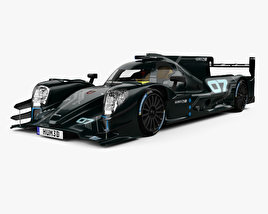 Oreca 07 LMP2 with HQ interior 2017 3D model