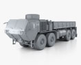 Oshkosh HEMTT M977A4 Cargo Truck 2014 3d model clay render