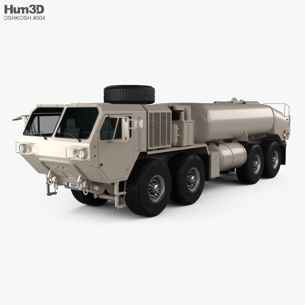 Oshkosh HEMTT M978A4 Fuel Servicing Truck 2014 Modèle 3D