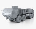 Oshkosh HEMTT M984A4 Wrecker Truck 2014 3d model clay render