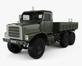 Oshkosh Terramax 플랫 베드 트럭 2016 3D 모델 