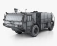 Oshkosh P19 Fire Truck 1984 3d model wire render