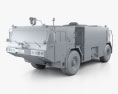 Oshkosh P19 Camión de Bomberos 1984 Modelo 3D clay render