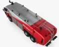 Oshkosh Striker 3000 Fire Truck 2010 3d model top view