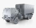 Oshkosh FMTV M1087 A1P2 Expansible Van Truck 2016 Modelo 3D clay render