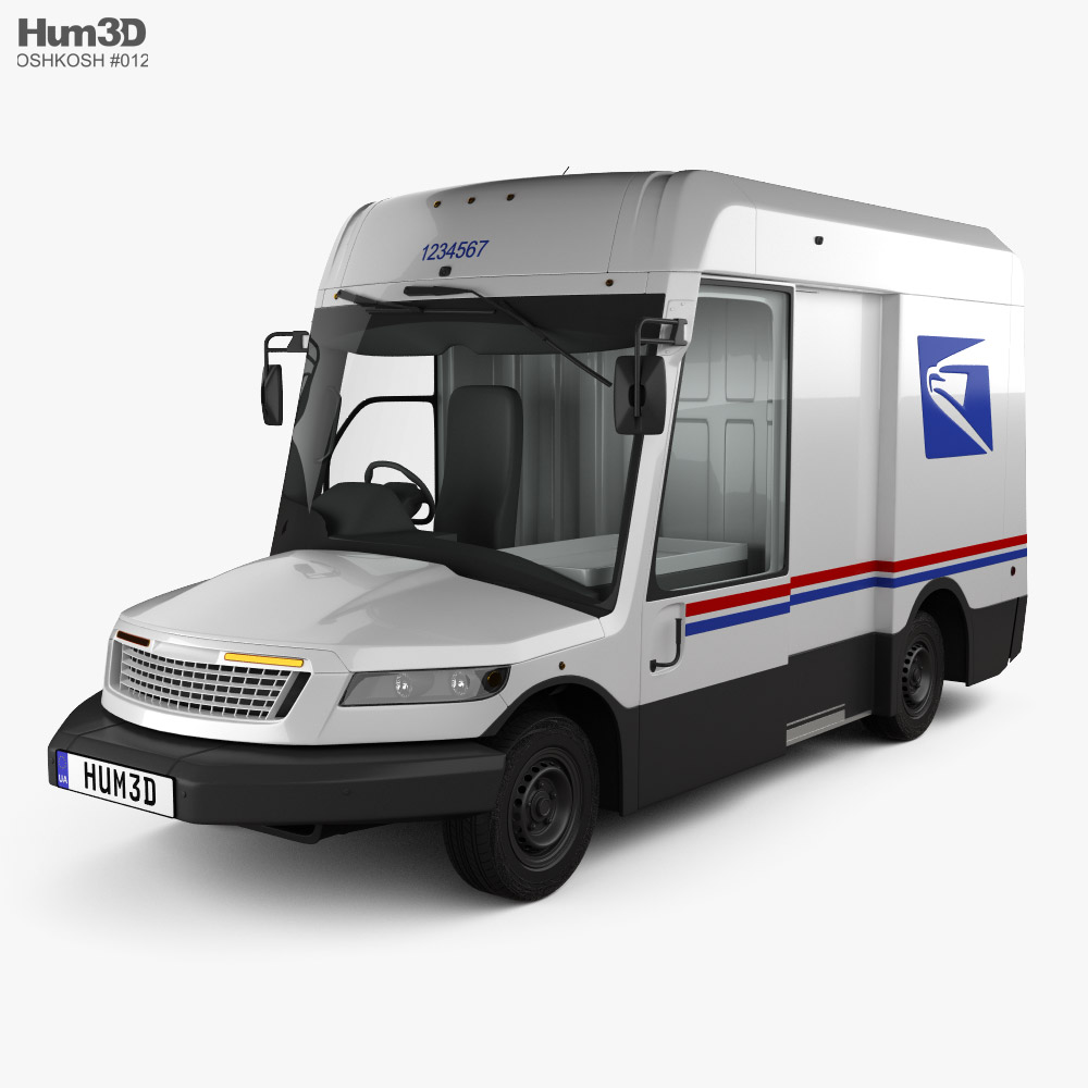 Oshkosh NGDV USPS Van 2022 3D model