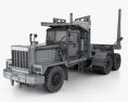 Pacific P-16 Log Truck 1978 Modelo 3d wire render