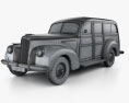 Packard 110 Station Wagon (1900-1483) 1941 3d model wire render