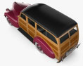 Packard 110 Kombi (1900-1483) 1941 3D-Modell Draufsicht