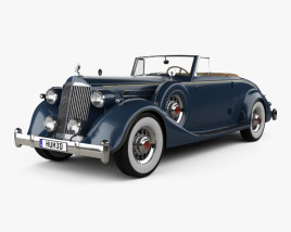 Packard Twelve Coupe Родстер 1936 3D модель