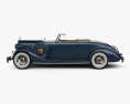 Packard Twelve Coupe ロードスター HQインテリアと 1936 3Dモデル side view