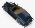 Packard Twelve Coupe ロードスター HQインテリアと 1936 3Dモデル top view