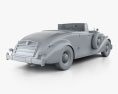 Packard Twelve Coupe Roadster with HQ interior 1936 3d model