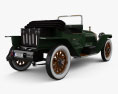 Packard Indy 500 Pace Car 1915 3D 모델  back view