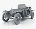 Packard Indy 500 Pace Car 1915 3d model clay render