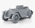 Packard Twin Six 1919 3d model clay render