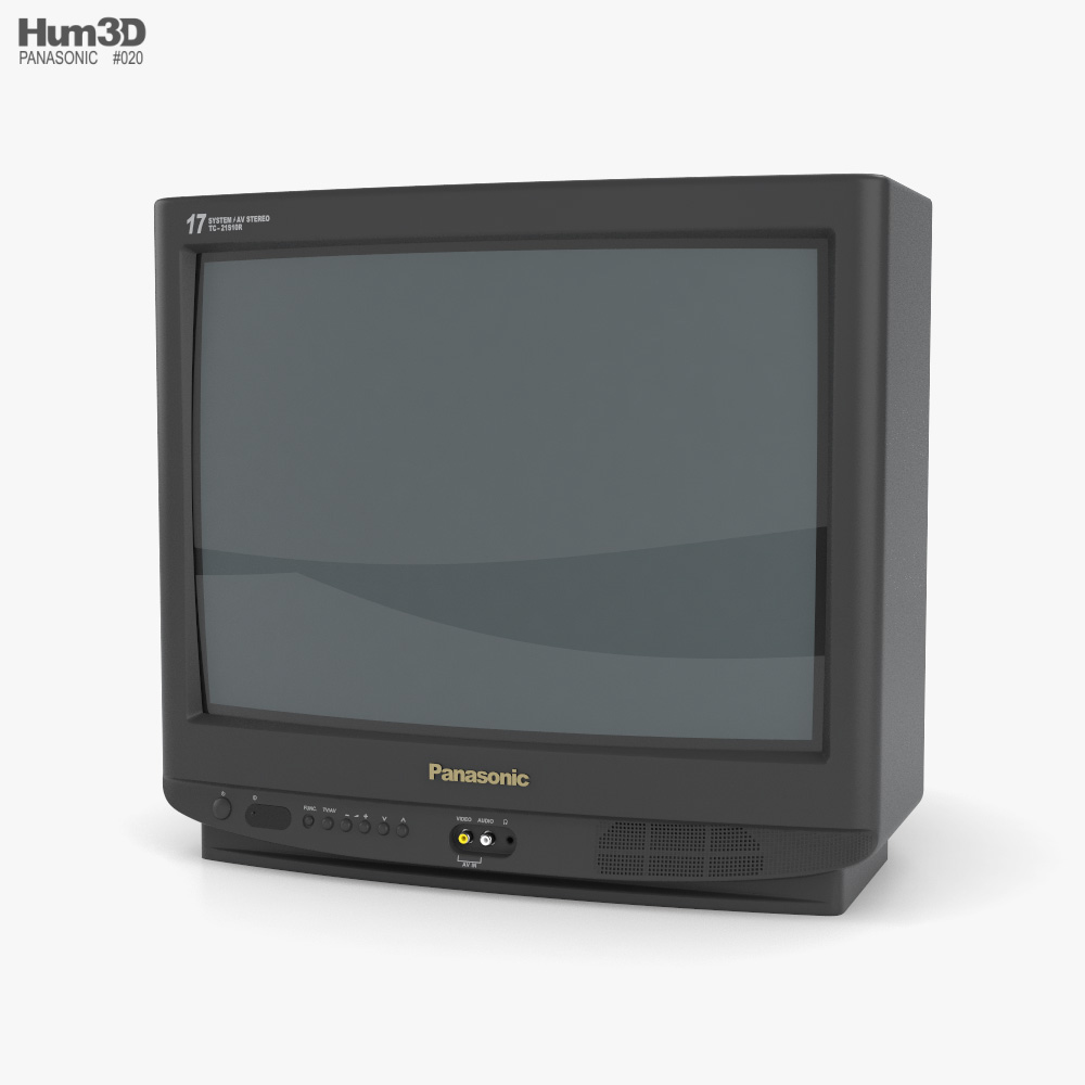 Panasonic TC21S10R 古いテレビ 3Dモデル