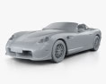 Panoz Esperante Spyder 2017 3d model clay render
