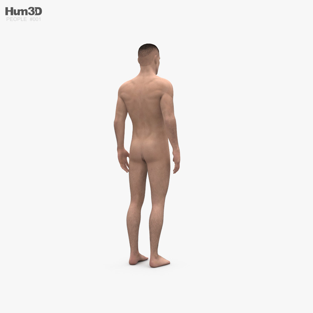 голый парень 3d модель