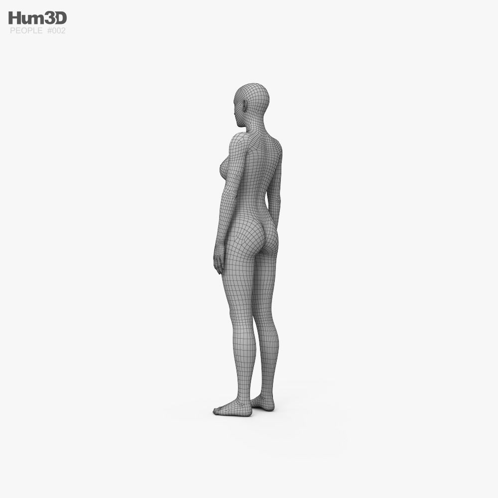 女性 3dモデル キャラクター On Hum3d