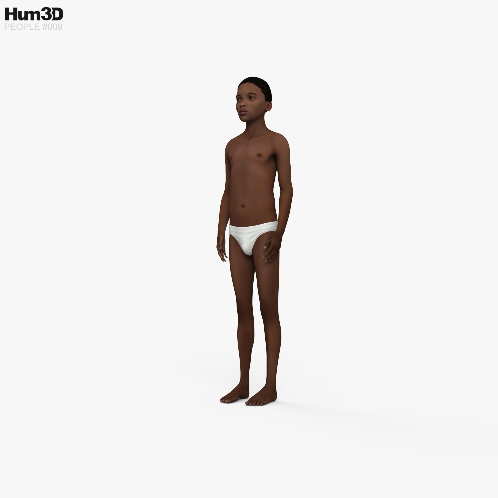 Ragazzo afroamericano Modello 3D
