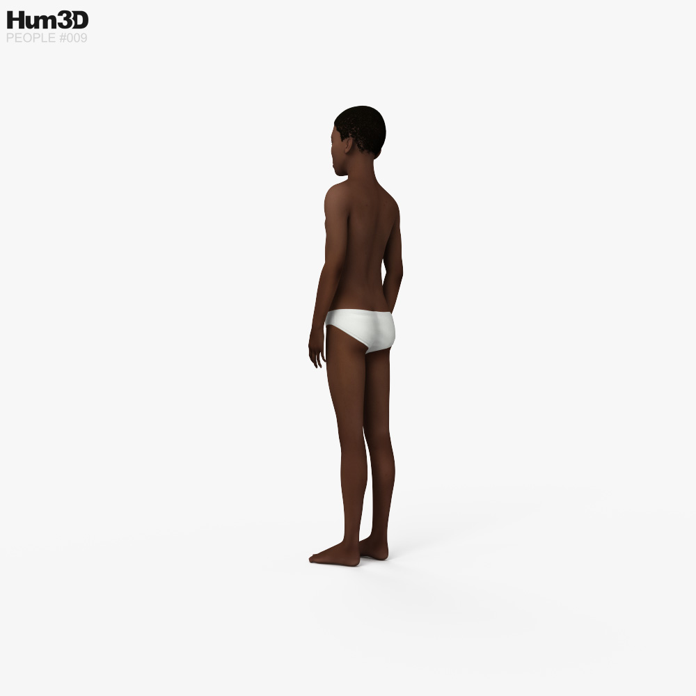 Ragazzo afroamericano Modello 3D