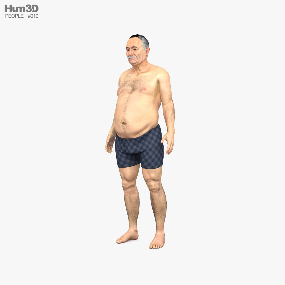 Senior Arab Man 3D model