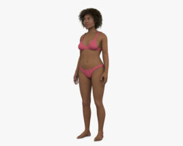 Donna afroamericana Modello 3D
