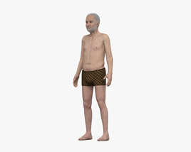 Senior Man 3D-Modell