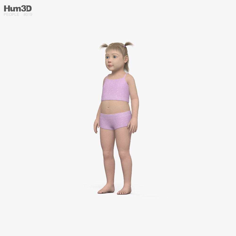 Kid Girl 3D model