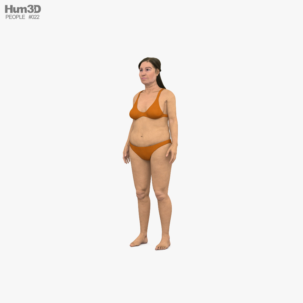 Senior Middle Eastern Woman 3D model