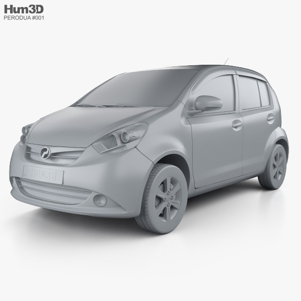 Perodua MyVi 2014 3D model - Vehicles on Hum3D