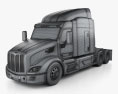 Peterbilt 579 Tractor Truck 2014 3d model wire render
