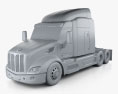 Peterbilt 579 Camión Tractor 2012 Modelo 3D clay render