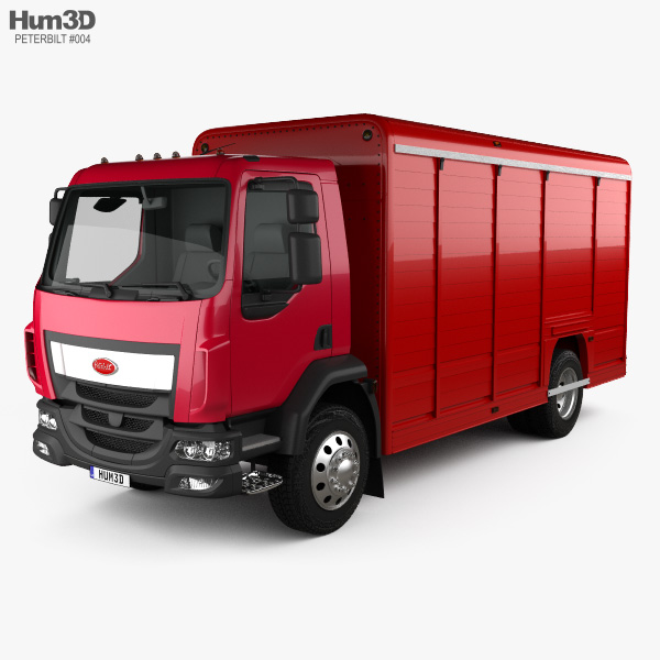 Peterbilt 210 Box Truck 2015 3D model