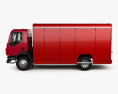 Peterbilt 210 箱式卡车 2008 3D模型 侧视图
