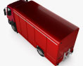 Peterbilt 210 箱式卡车 2008 3D模型 顶视图